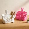 Multi-functional 3D Printed Elf Storage Box Cute Multi Grid Makeup Brush Holder Decorative Plastic Desktop Storage Box Office