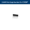 90° Dual Row Pin Header, 2.54MM Pitch, 1x2 to 1x40 Pins