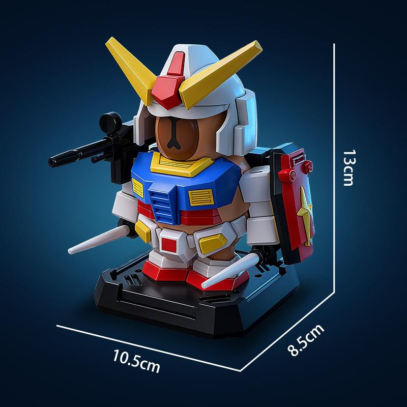 Kreativ Kapybara Robot Mecha Sett Monteringsmodell Leketøy Magnetisk Mecha Rustningssett Dekorasjoner Barneleker Gaver Ekte