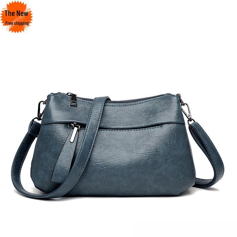 Soft Leather Crossbody Bag for Middle-Aged Women - Stylish, Elegant, and Ideal for Summer