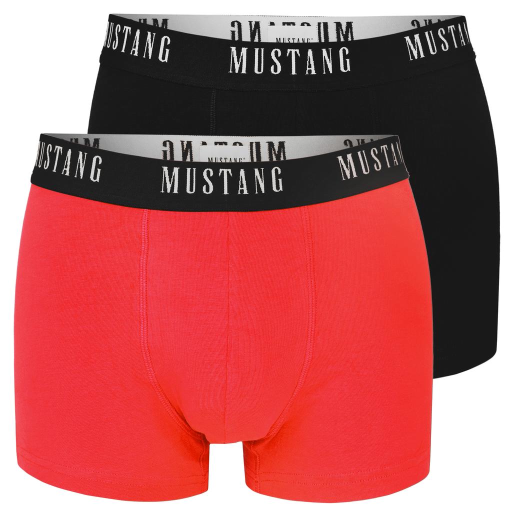 Mustang Bokserki Męskie 4 Sztuki Zestaw Bawełna Logo Kolor