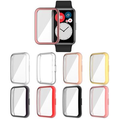 Shell Accessories Soft Glass Screen Protector Full Coverage Case Cover TPU For Huawei Watch Fit