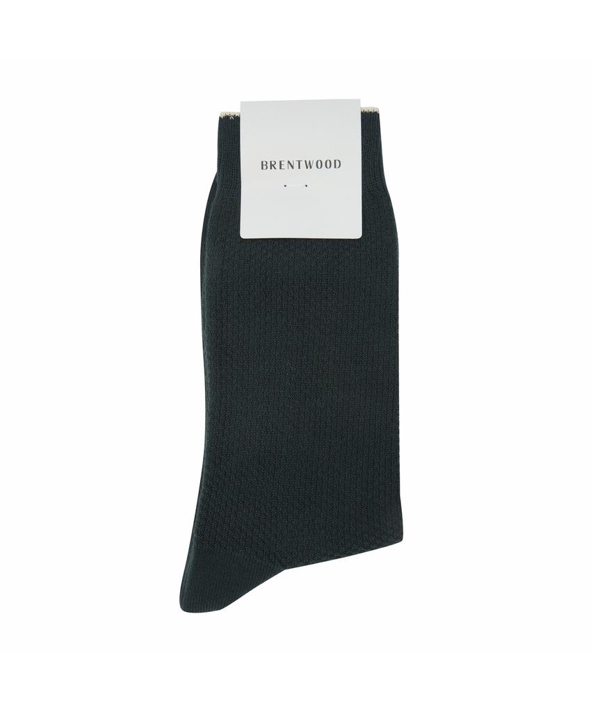 BRENTWOOD [Mid-Calf] Line Color Block Solid Socks Belax26211Grx