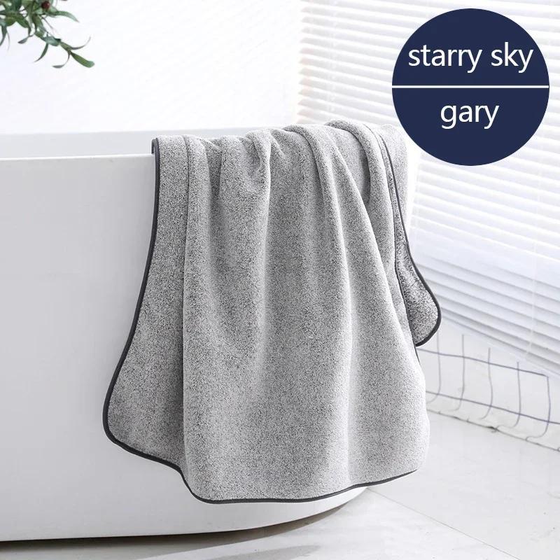 

140*70cm WomenThickened Bath Towels Adults Fast Drying Bathing Beach Spa Bathrobes Wash Clothing Shower Bath And Gym Towel 70x140cm зірка
