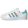 Originals Superstar Low Top Sneakers Women Sneakers White Green Blue GZ2798