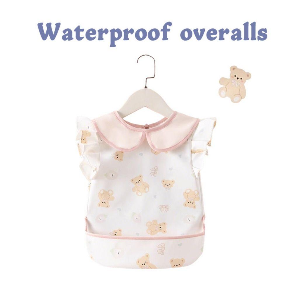 Soft Baby Feeding Bib Waterproof Baby's Meal Bib Easy Clean Toddlers Feeding Apron Infant Dining