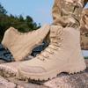 Men's field training boots four seasons breathable lightweight anti-slip outdoor jungle combat boots casual walking hiking boots