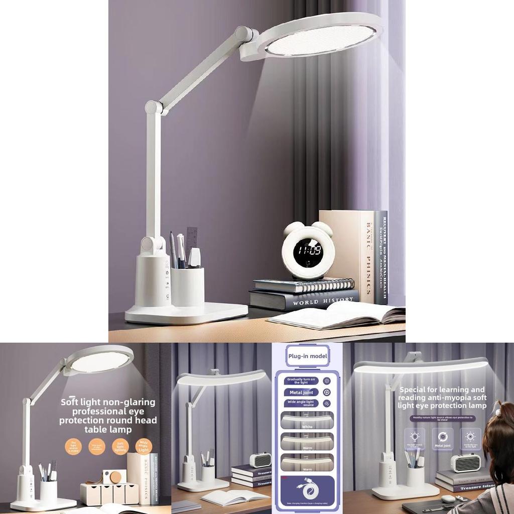 Led Folding Desk Lamp For Students With Touch Control And Night Light For Dorm Room Study