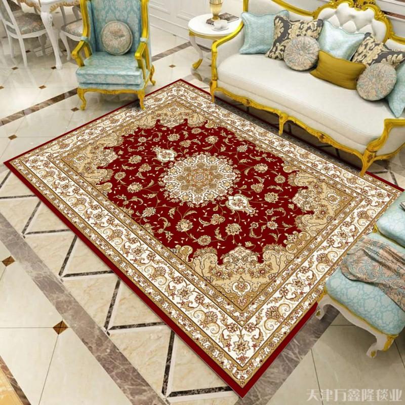 Classic European Style Area Rug Living Room Bedroom Office Entryway Non-Slip Floor Mat