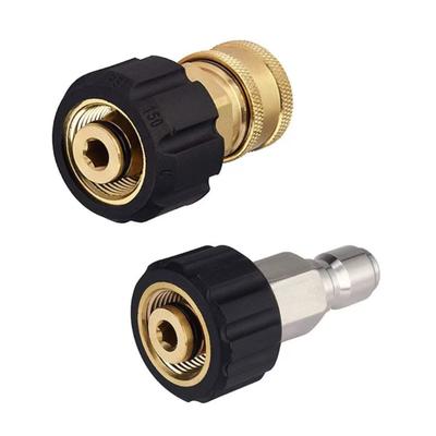 Metal Car Wash Connector M22 14mm 3/8inch Male Connector Adapter for Pressure Washer Quick Connection Fitting