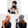 Knitted Winter Hat Scarf Gloves Set With Breathable Warmth For Teen Adults