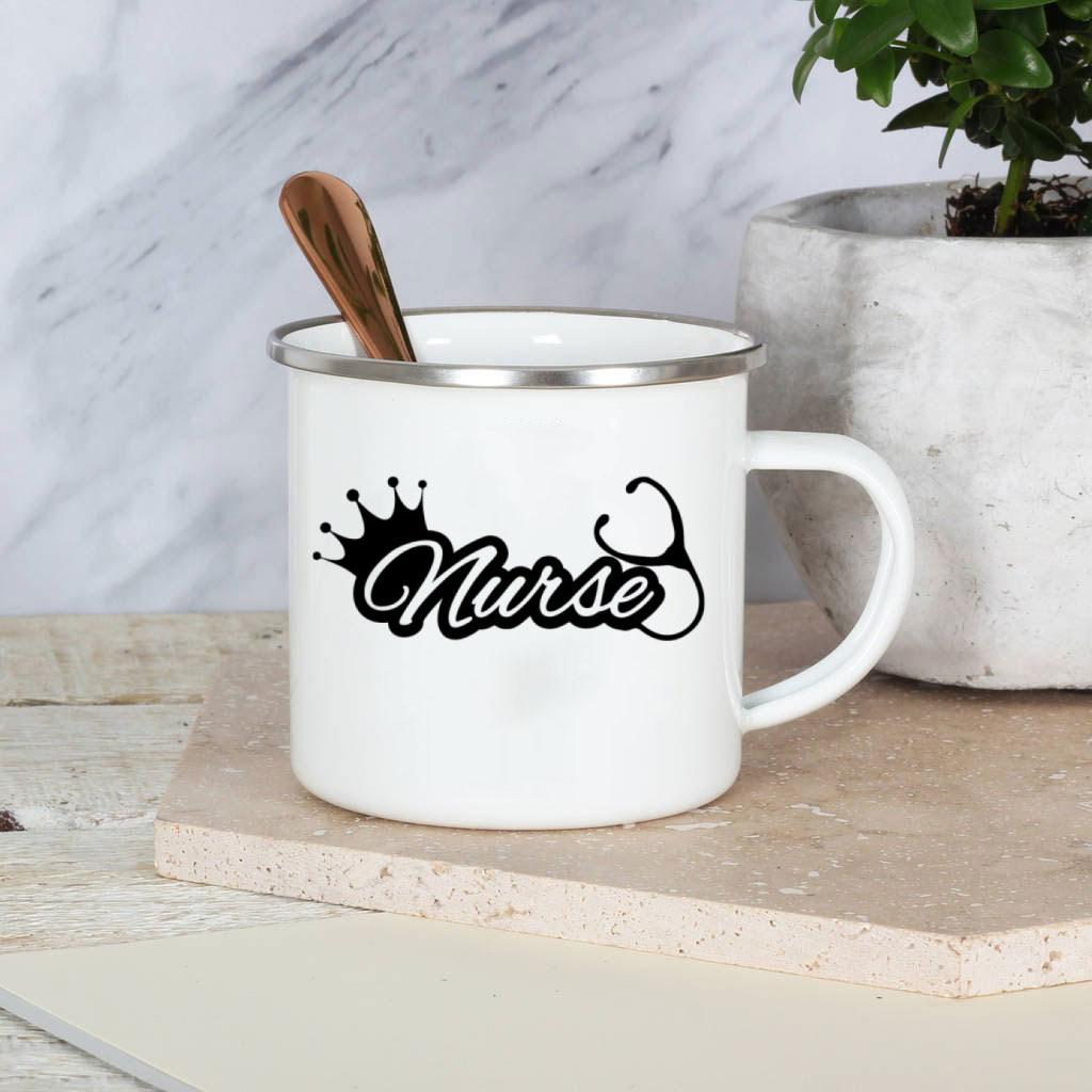 Best Nurse Ever Enamel Mug Cups With Handle It A Beautiful Day To Save Lives Nurse Aunt Birthday Perfect Gifts for Nurses Day