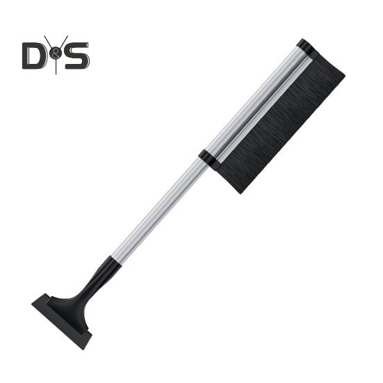 

Автомобильная лопата для снега, скребок для льда, щетка, телескопический выдвижной инструмент для уборки снега, зимние аксессуары для автомобиля чёрный