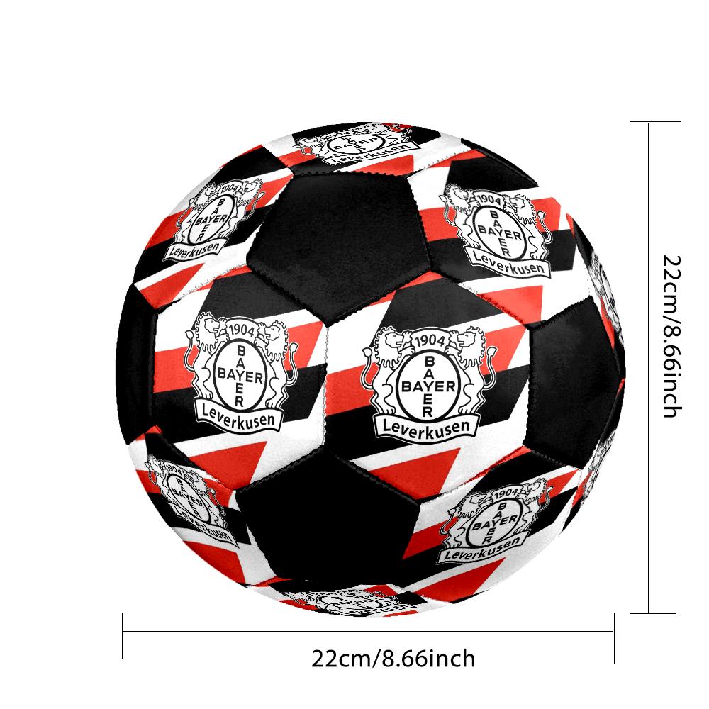 Pallone da Calcio Indoor Bayer 04 Leverkusen Colorato Cucito a Macchina PVC Taglia 5 Pronto per Allenamento di Squadra e Competizione Resistente Rimbalzo Elevato Fantastico Regalo Sportivo