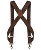 No Belt Prevents Trousers from 35mm Coffee Brown [HerringLodge] Men's Holster-Style Suspenders, 2-Point Fastening, Required, Sagging, Non-Slip,