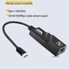 High-Speed USB 3.0 Type-C To Gigabit Ethernet Adapter, Plug-and-Play RJ45 Converter.