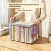 Transparent Book Storage Box with Handle Waterproof Dustproof Thickened Plastic Organizer Bins for Bedroom Book Storage