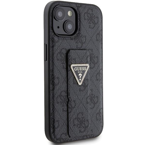 Guess Guhcp15Spgs4Tdk Iphone 15 / 14 / 13 6.1 Czarny/Black Hardcase Grip Stand 4G Triangle Strass