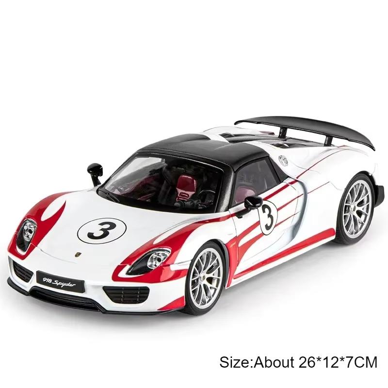 Groß 1:18 GTR Skyline S15 918 Martini Automodell Spielzeug Musik Licht Stoßdämpfung Legierung Druckgussmodelle Heimdekoration Geschenk