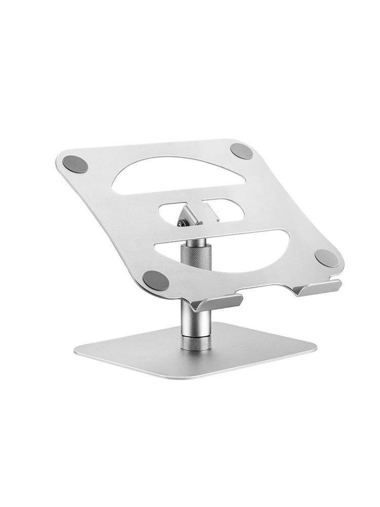 Adjustable Aluminum Alloy Lifting and Rotating Laptop Stand Suitable for IPad and Desktop Computers серебряный