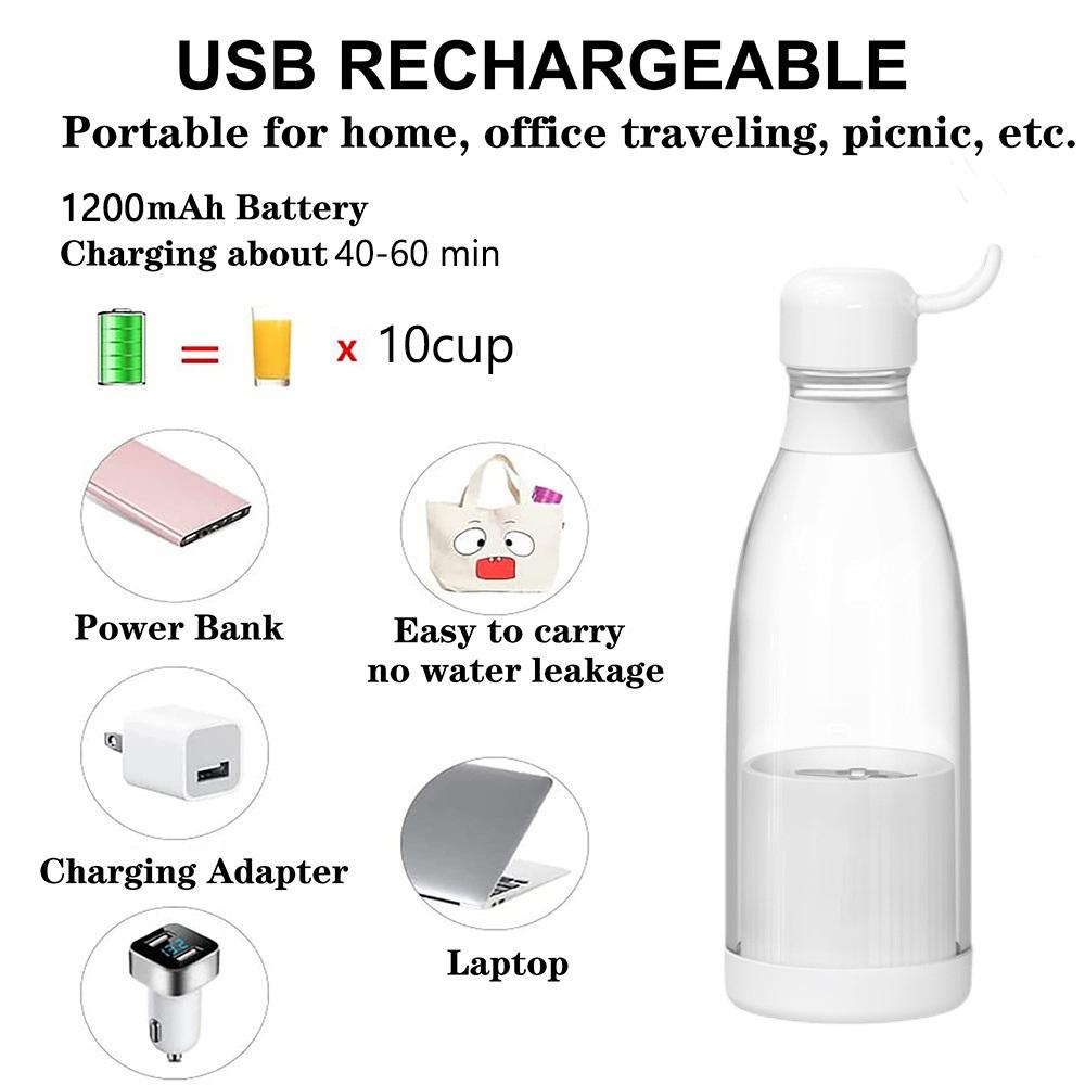 Portable Blender for Fruit and Vegetables USB Rechargeable Juicer Baby Food Gym Travel