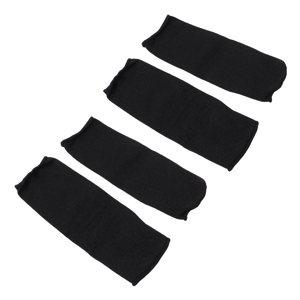 4pcs Cut Resistant Sleeves Protective Arm Bite Proof Guards Sleeves Protectors for Safety Black