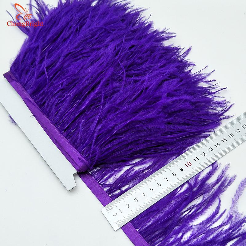 FeatherChengBright High Quality 10Yards Mint Green Ostrich Feather Ribbon Ostrich Feathers Trim Fringe Clothing Decoration