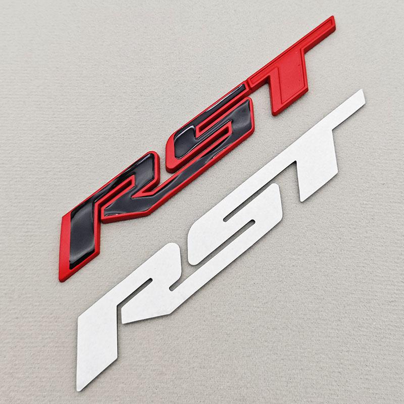 3D Metal Car Sticker Logo RST Emblem Front Fender Rear Trunk Badge For Chevrolet Silverado Tahoe Suburban Traverse Accessories