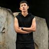 Men's 4 Colors Tank Tops Vest Sleeveless Tees Hooded Man Vests Tops Hip Hop Men Outdoor Casual Men's and Women's Tank Top T Shirt