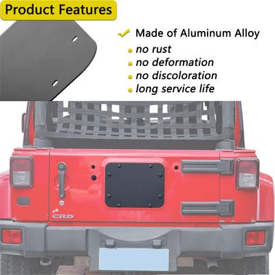 Heckklappen-Abluftgitter-Panelabdeckung Wasserdichte Gummi-Stöpsel für Jeep Wrangler JK 2007-2017 Hintertür-Platte Autoteile Zubehör