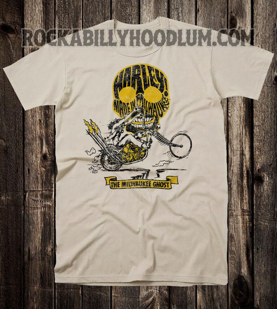

Retro Hot Rod Tee T Shirt Vtg Art Ed Big Daddy Roth Harley Milwaukee Ghost L