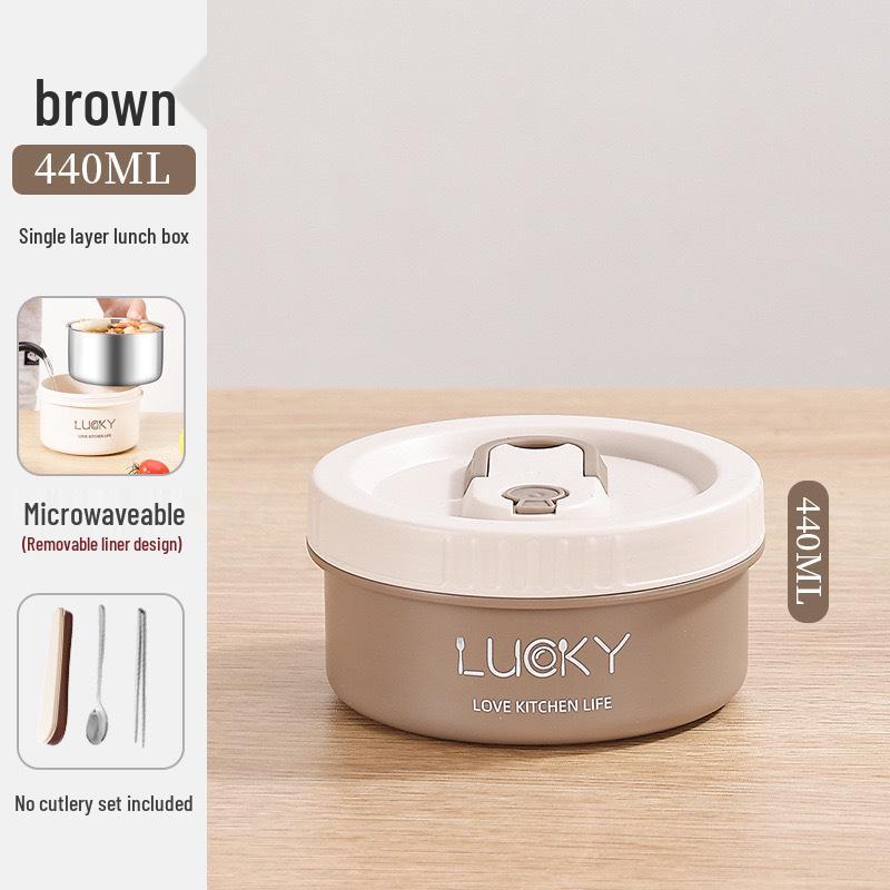 Ланч-бокс Бенто, Термоизолированный, Пищевая нержавеющая сталь 304, Безопасен для микроволновой печи