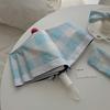Minimally Designed Grid Sun Protection Umbrella Sun Shading Folding Umbrella  Summer Use