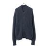 Crepuscule Made In Japan Long Sleeve Cotton Knit Jacket 1 Blue Sweater Men's Used