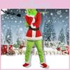Halloween und Weihnachten Grinch hat Christus gestohlen Cosplay Kostüm Zubehör Set für Partykleidung
