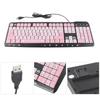 Keyboard USB Wired UltraThin Cute Cartoon for Home Office Laptop Computer Universal