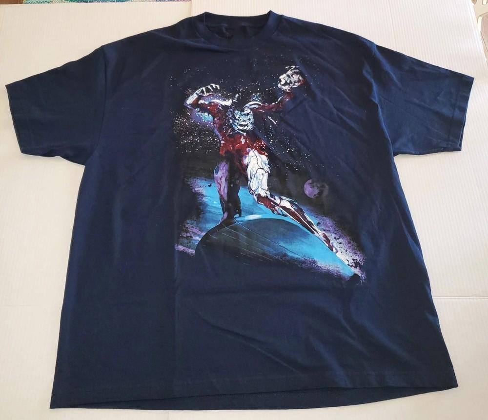 Футболка Marvel Зомби Серебряный Серфер Размер S-5XL Mad Engine 2007 Перепечатка Унисекс S