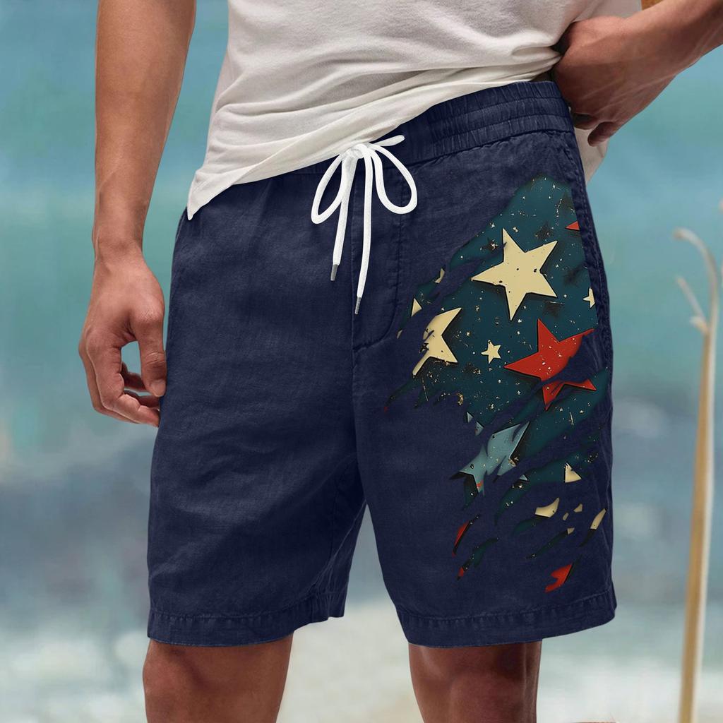 Men's Summer Large Casual Loose Sports Pants Beach Shorts