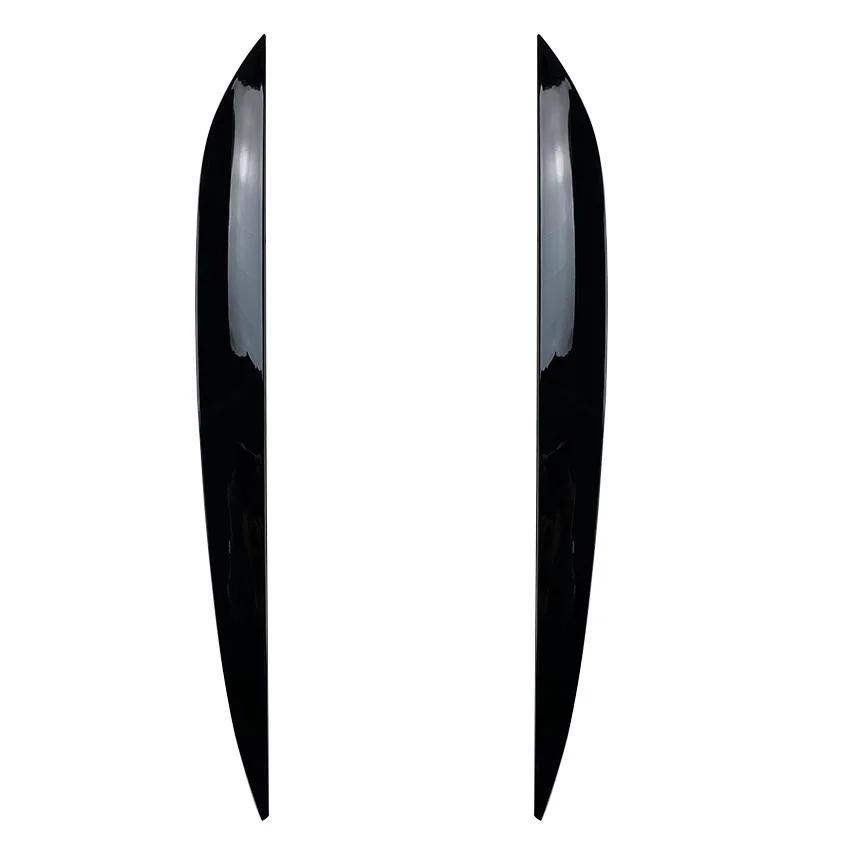 

2 шт. Накладки-реснички на фары автомобиля для Volkswagen Touareg 2010-2018 Модель Материал ABS Автоаксессуары Piano Black