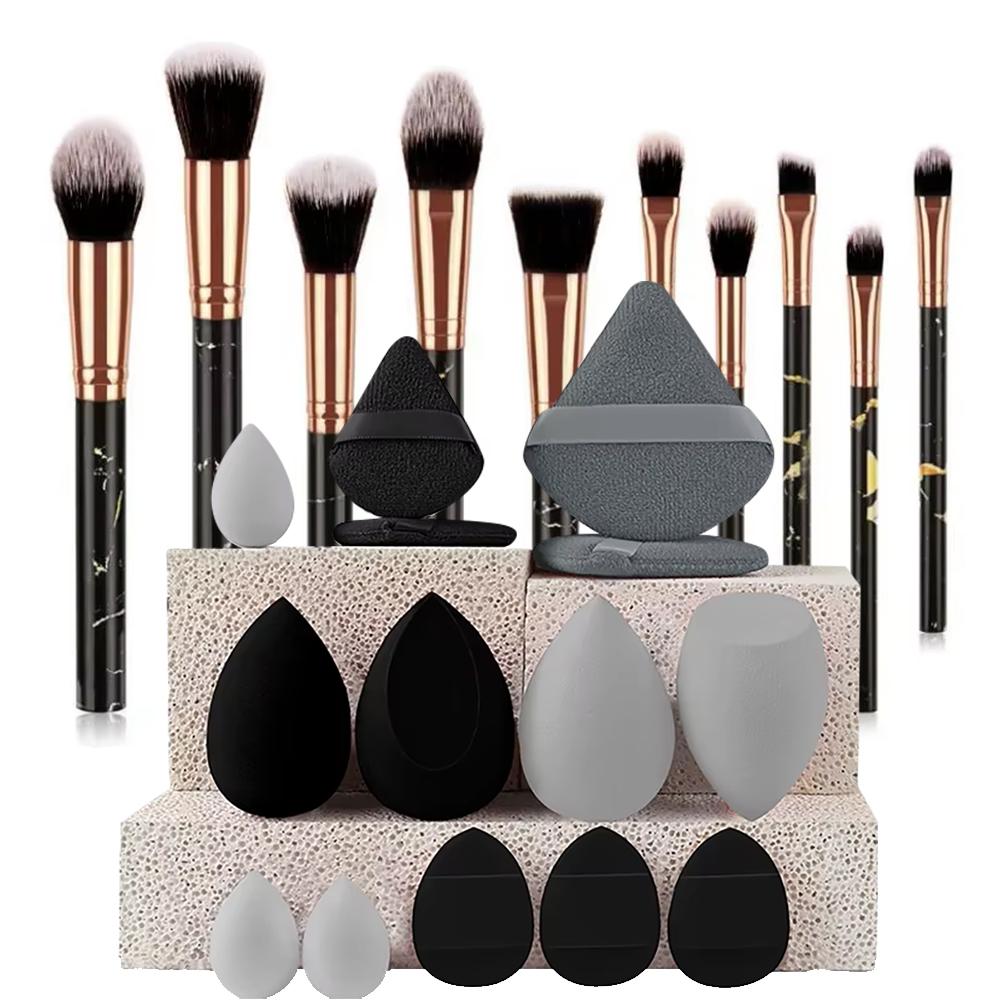 10-teiliges Make-up-Pinsel-Werkzeugset, Kosmetikpuder, Lidschatten, Foundation, Rouge, Blending, Beauty Maquiagem, Beauty Kit für Partys