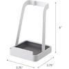 YAMAZAKI Home Ladle Holder - Lid Stand For Utensils In Kitchen, Steel, Water Resistant, No Assembly Req.,White