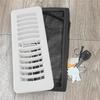 A20F-Floor Register Cover Trap, 6Pcs 4 Inch X10 Inch Air Vent Filter Mesh Catcher, Floor Air Vent Screen Mesh Cover