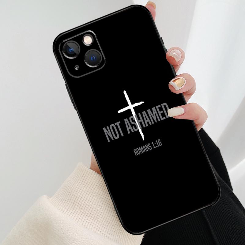 Christ Jesus Bible Verse Cross Phone Case For iPhone 17 Pro Max 16 15 11 13 12 14 Pro Max mini 15 16 Plus 16e 17 Air Cover