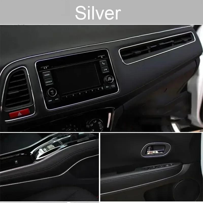 Universal Car Moulding Decoration Flexible Strips 5M Interior Auto Mouldings Car Cover Trim Dashboard Door Car Styling