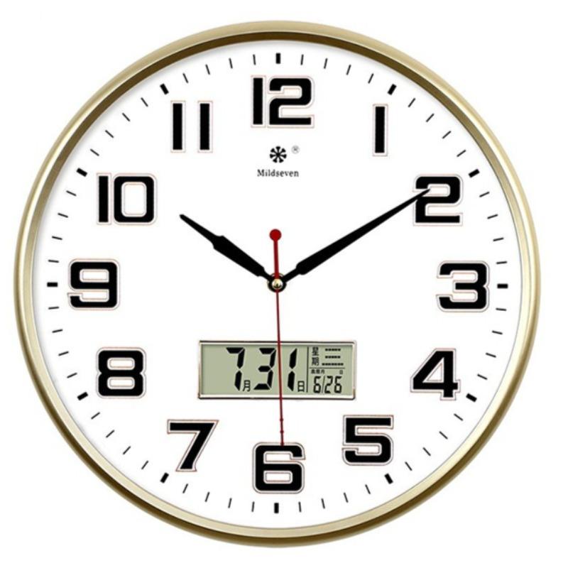 Kalender Wanduhr Moderne Wanduhr Luxuriös Minimalistisch Elegant Dekorative Uhren Innenraum Stille Ästhetische Wohnzimmer Uhren