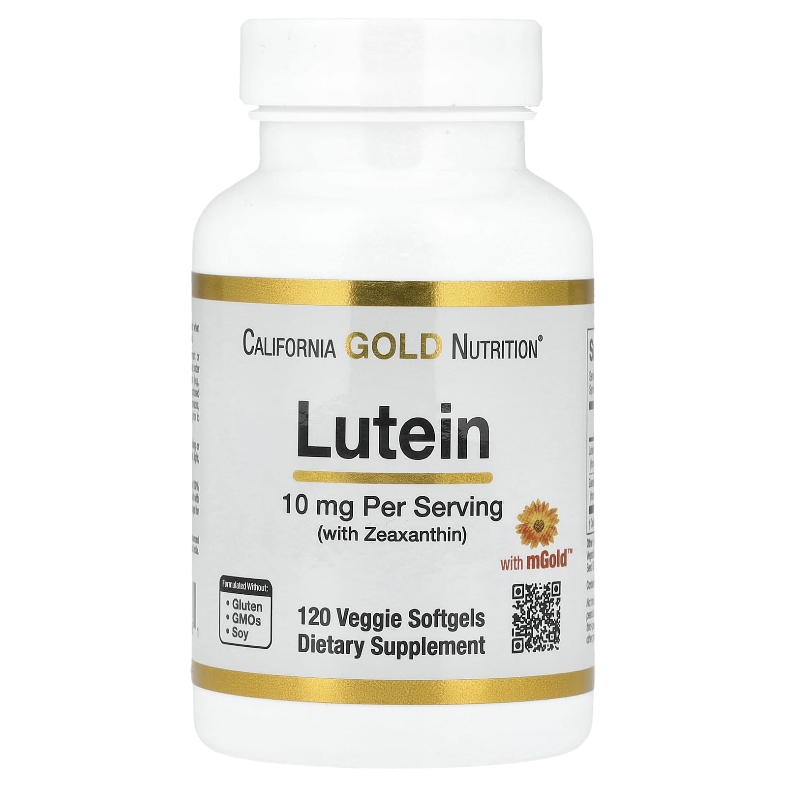 

Lutein & Zeaxanthin, Calendula Extract, 10 Mg, 120 Veggie Softgels