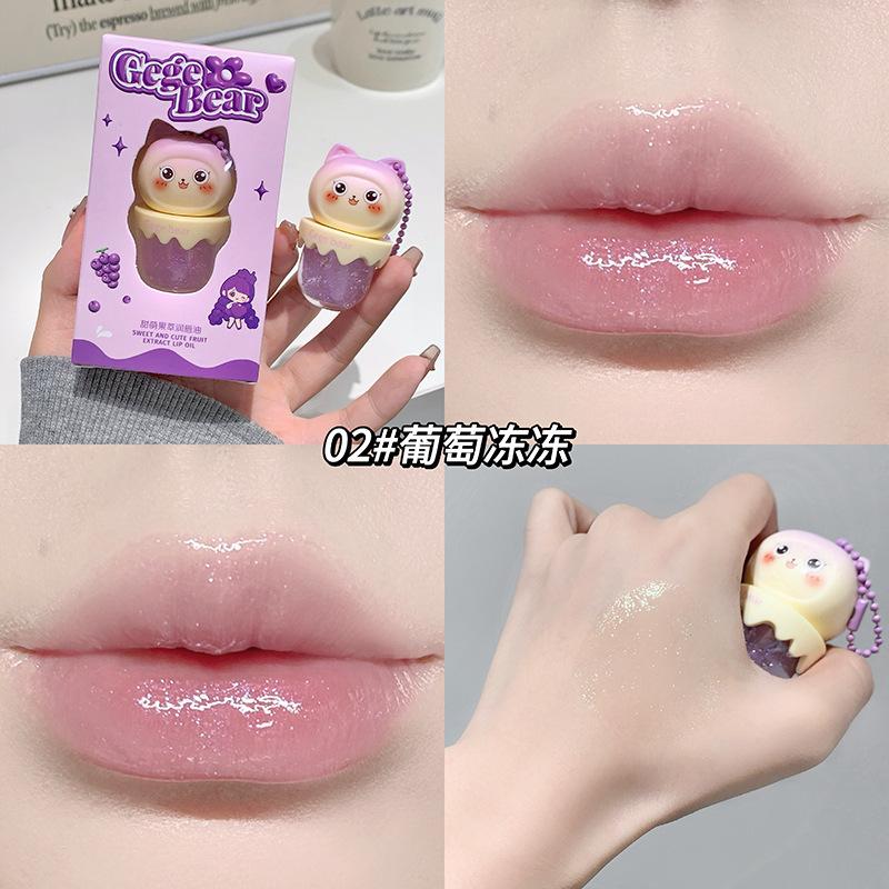 Gege Bear Fruit Flavored Moisturizing Colorless Lip Oil