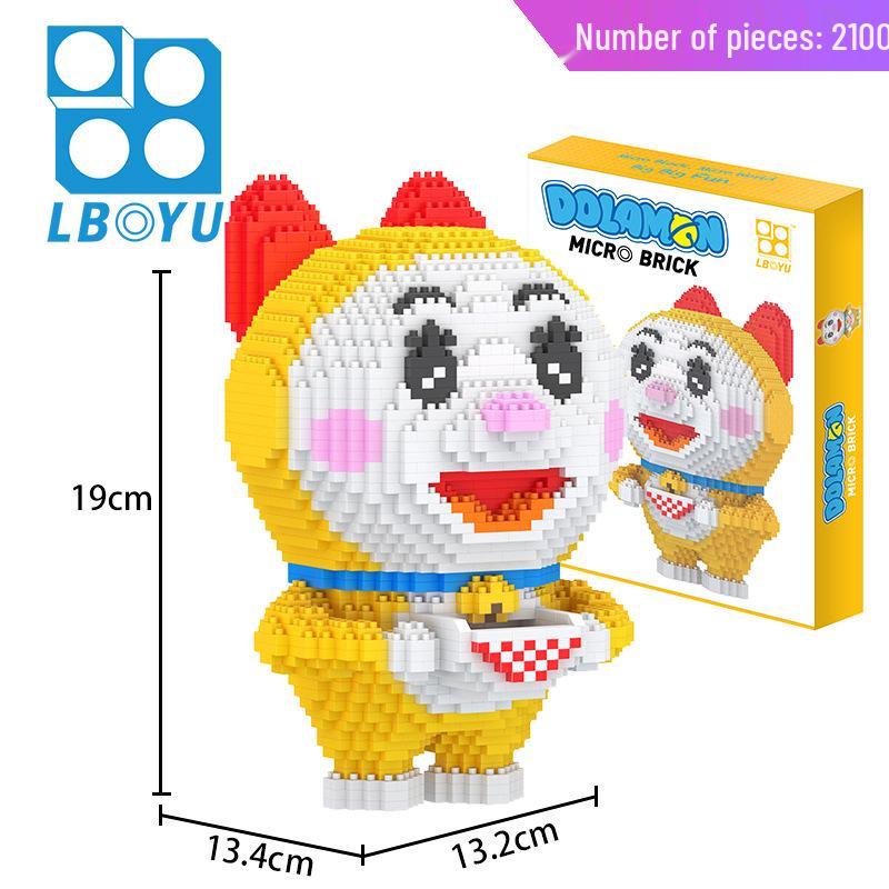 Le Bao Yu Educational Street Vendor Building Blocks for Kids and Adults – Micro Diamond Small Particles, One Piece