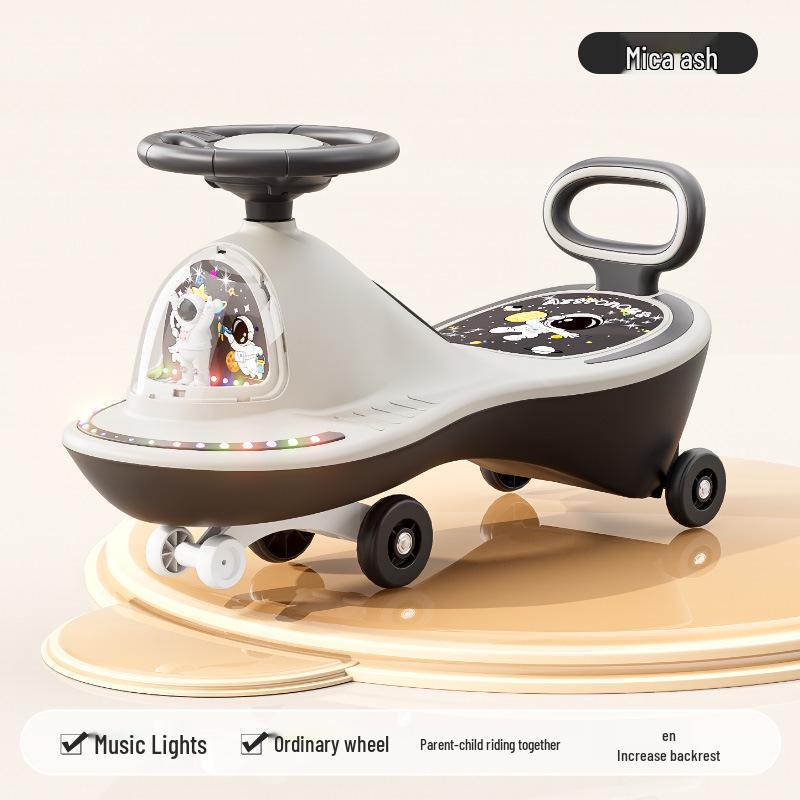 Children`s Wiggle Car with Anti-Rollover Design