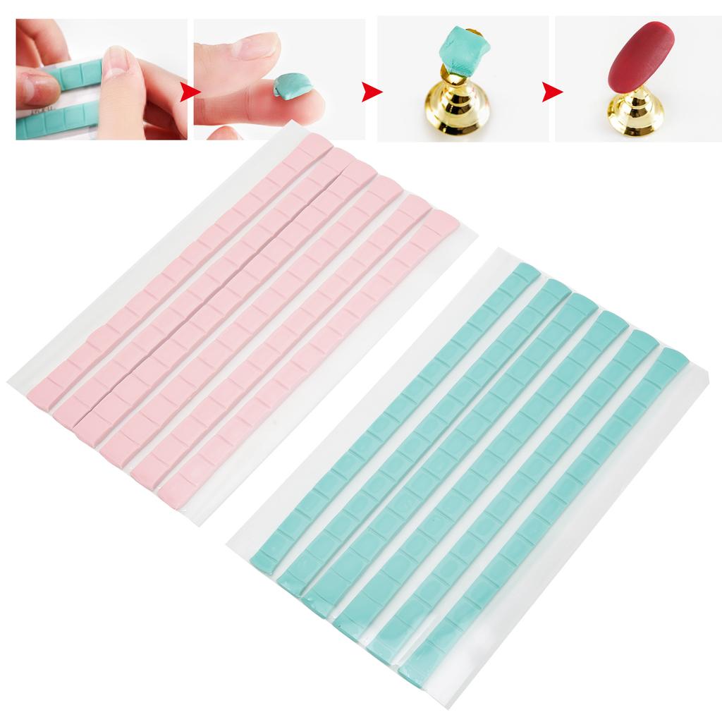Nail Adhesive Clay DIY Sticky Nail Art Adhesive Poster Putty Manicure Training Art Clay